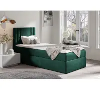 PRATO K25 łóżko kontynentalne z materacem 90x200, pojemnik na pościel